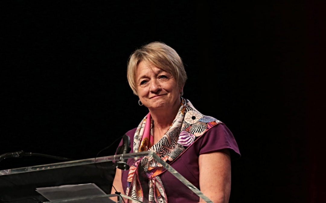 Suzii Paytner speaking at the 2018 Cooperative Baptist Fellowship general assembly