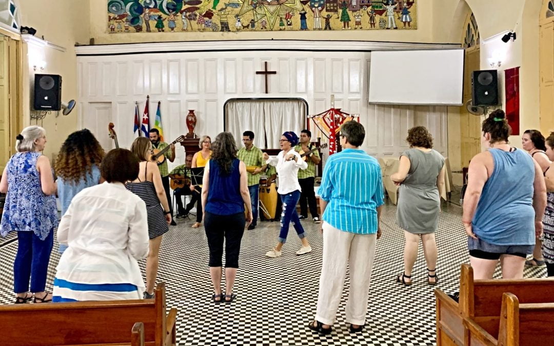 Women dancing in Cuba