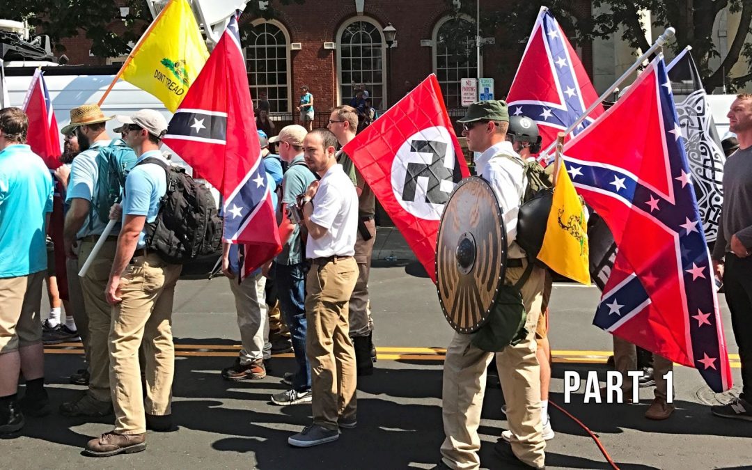 White supremacist rally in Charlottesville, North Carolina, in 2017