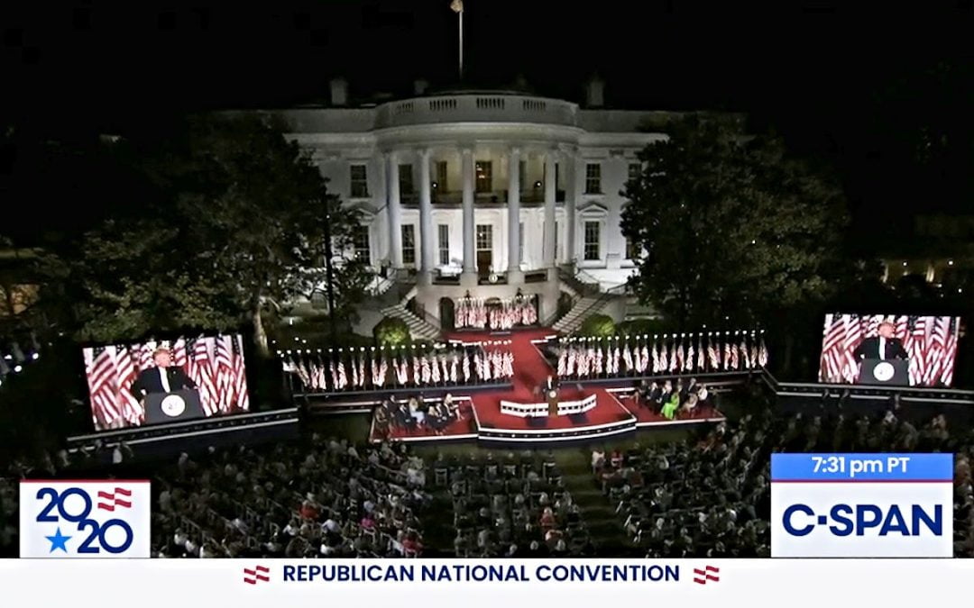 White House during GOP convention
