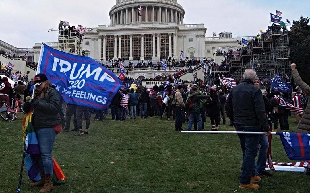 Rioters storming the U.S. Capitol