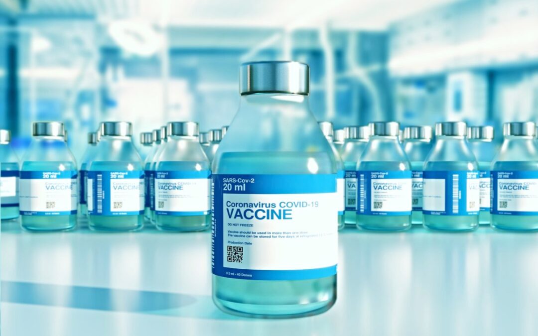 Vials of COVID-19 vaccine