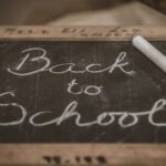 A small chalkboard with “Back to School” written on it.