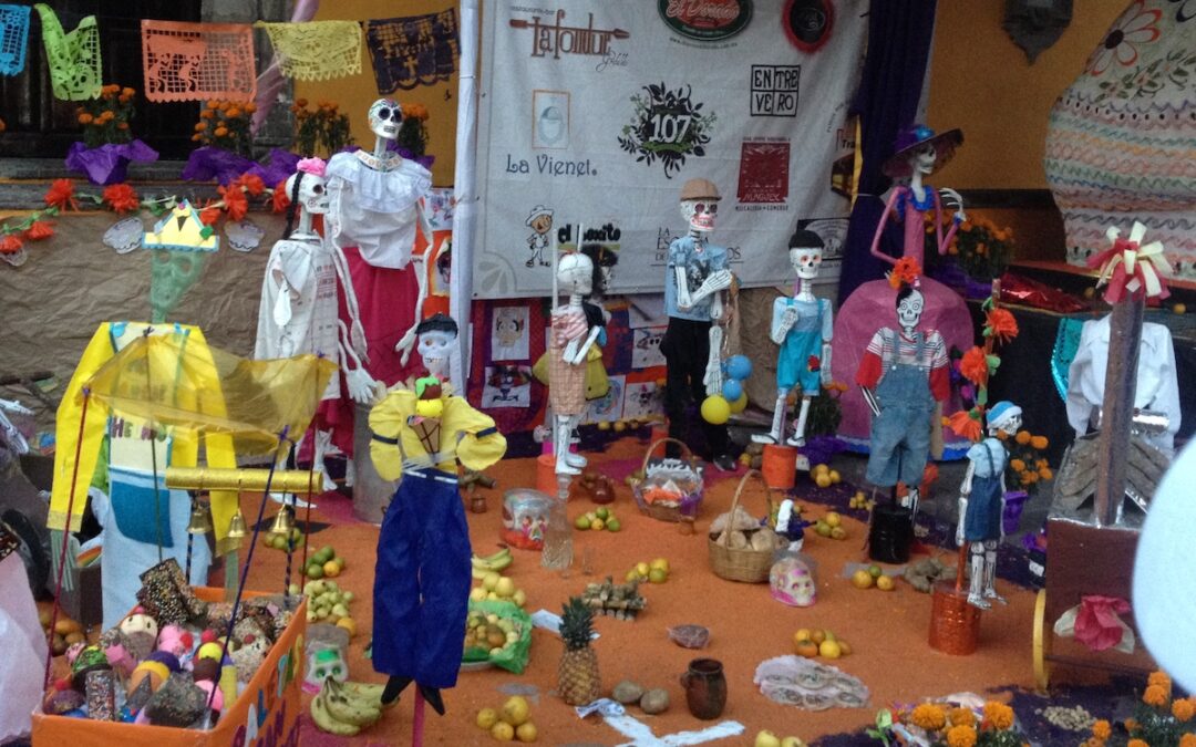 An offering for ‘Dia de Los Muertos’ (“Day of the Day”) in Mexico City.