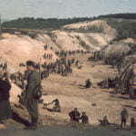 Soviet POWs covering a mass grave after the Babi Yar massacre in Oct. 1941.