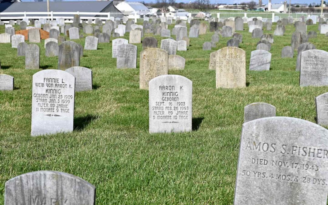 Gravestones in a Pennsylvania cemetery.