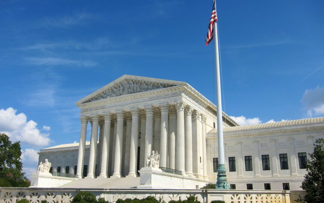 The exterior of the U.S. Supreme Court Building.