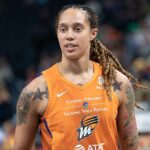 Brittney Griner during a July 14, 2019, game between the Minnesota Lynx and the Phoenix Mercury.