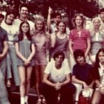 A photo of a group of youth in the early 1970s.