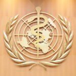 Logo of the World Health Organization.