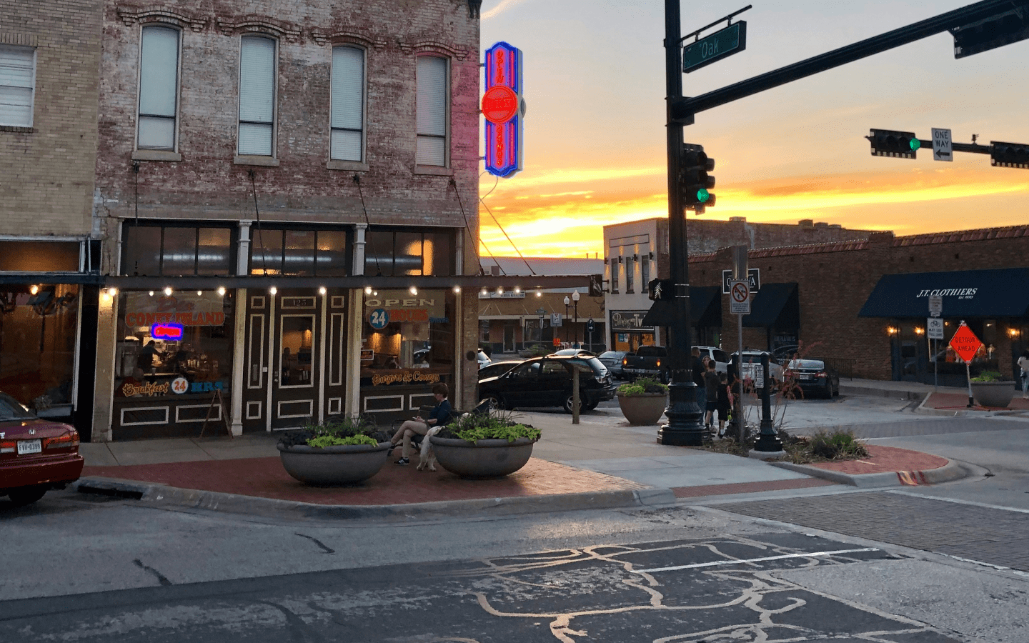 A photo of downtown Denton