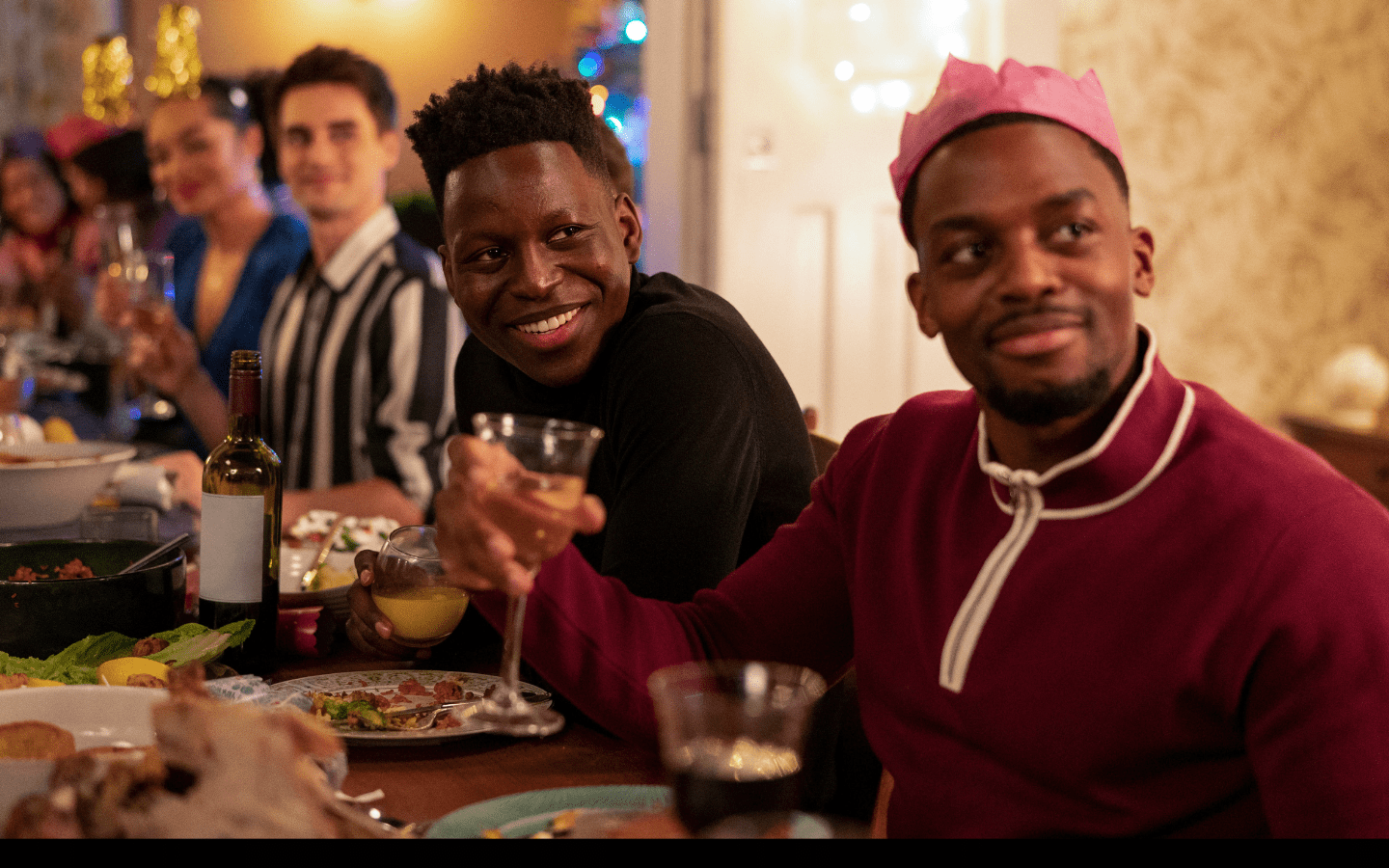 A photo of Ted Lasso’s “Higgins Family Christmas.”