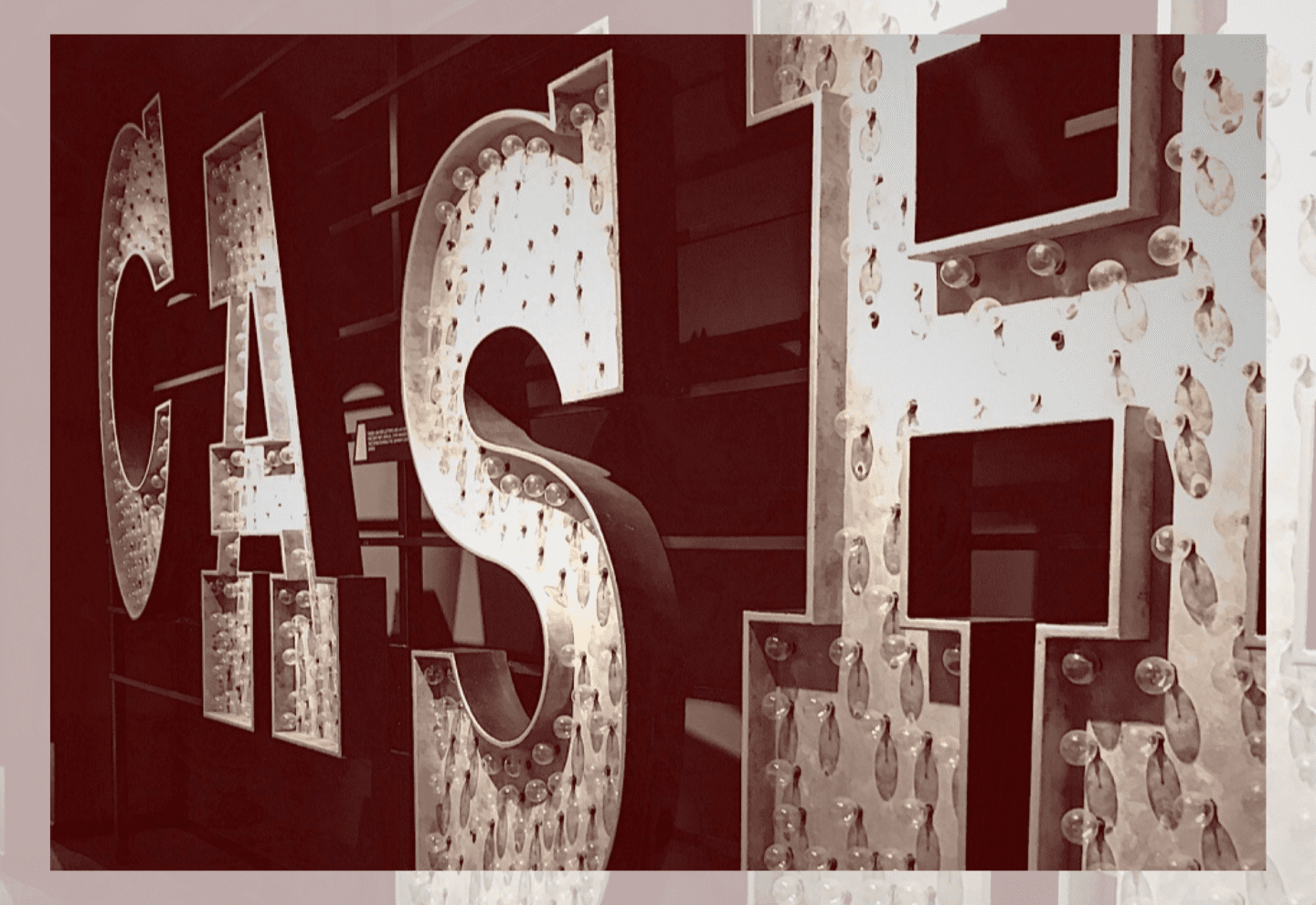 Picture of a letter sign that spells out C A S H