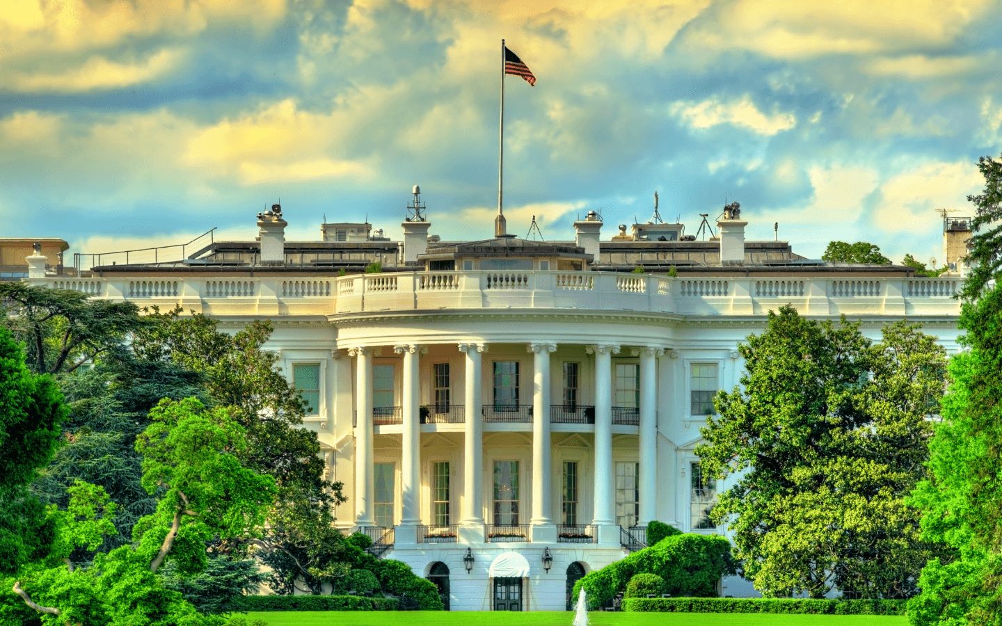 A photo of the White House