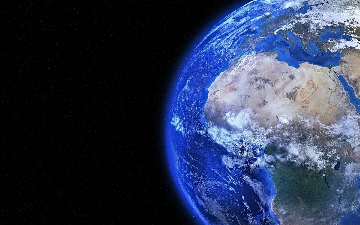 View of Earth from space