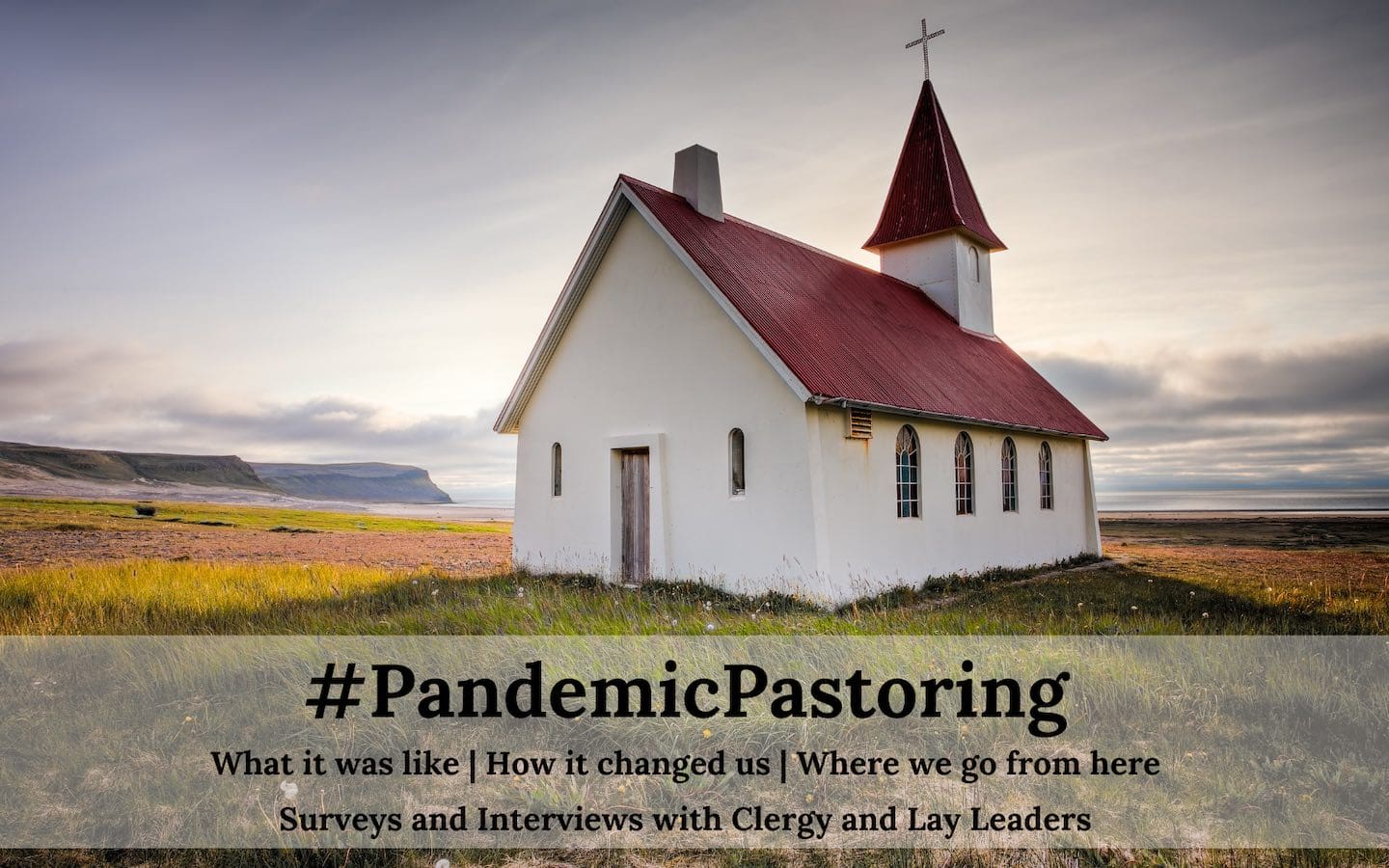 A promotional graphic for a webinar about what pastors faced during the pandemic