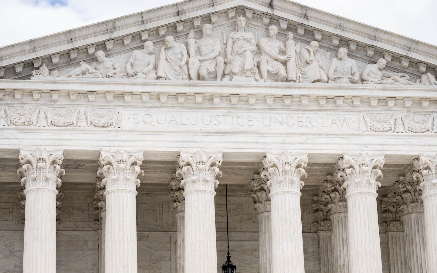 The exterior of the U.S. Supreme Court building.