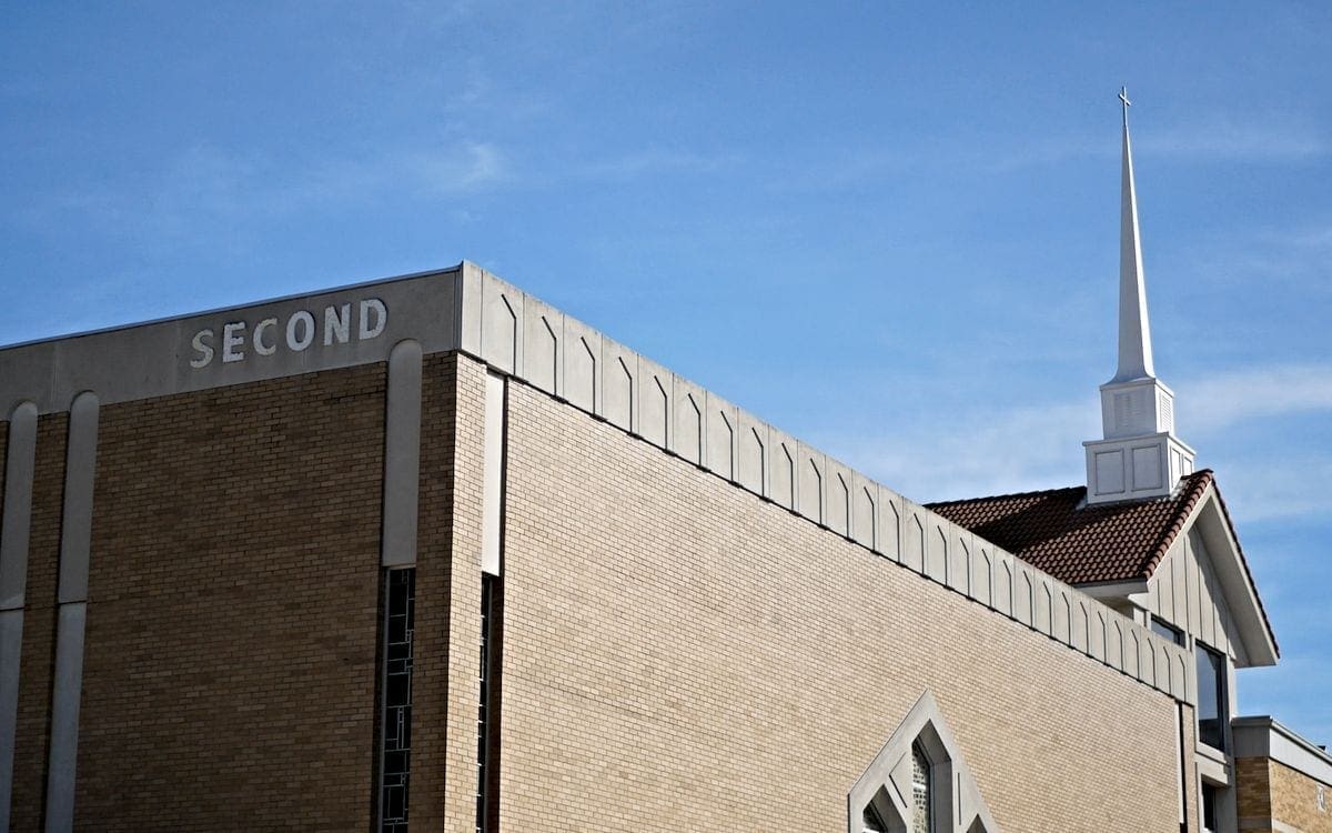 Exterior shot of Second Baptist Church of Little Rock
