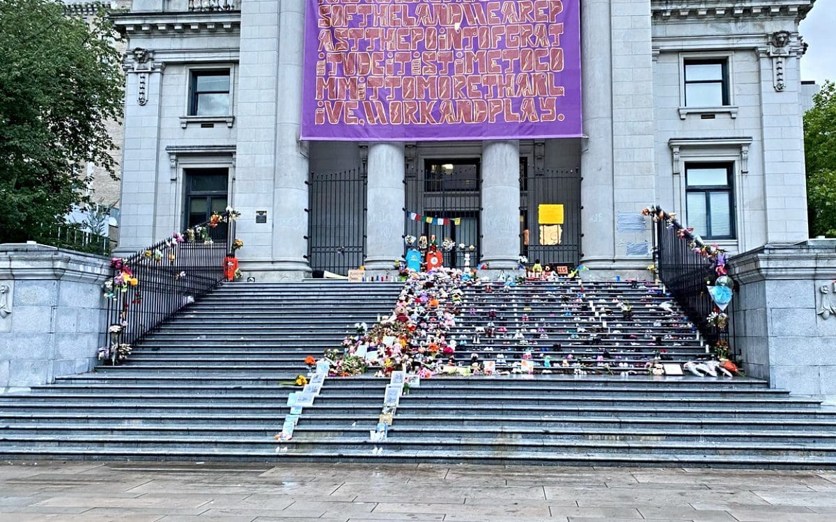 Community memorial at Vancouver Art Gallery