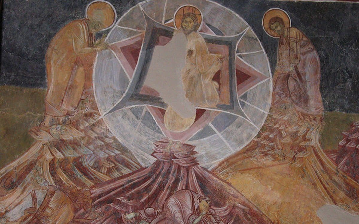 A fresco from the 12th century CE depicting Jesus’ transfiguration.