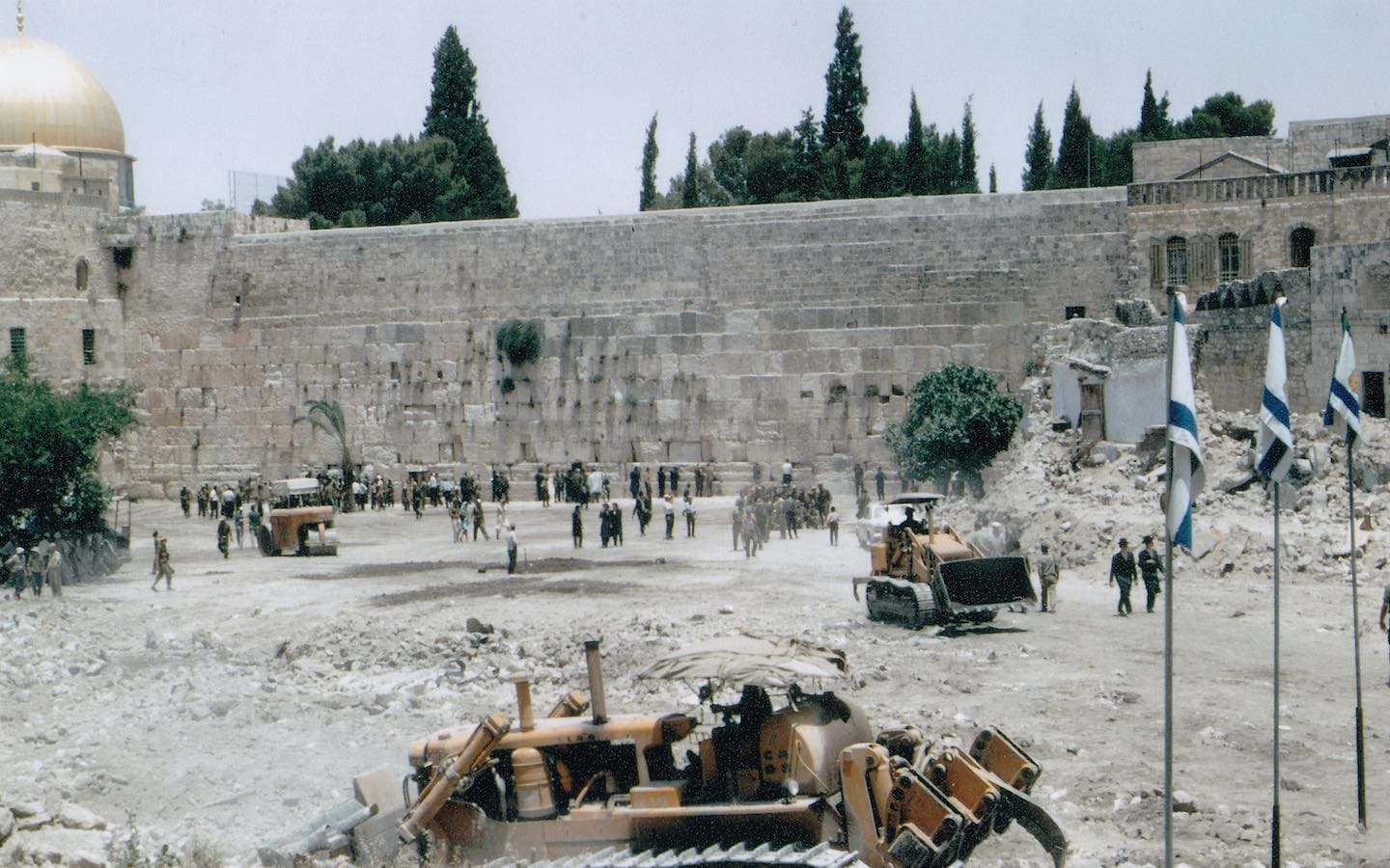 The Western Wall of the Temple circa June 1967.