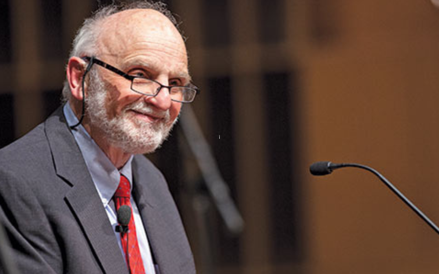 A photo of Walter Brueggemann giving a lecture at Seattle Pacific University