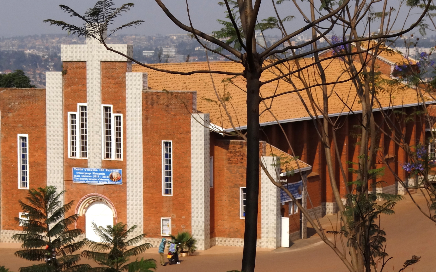 A photo of the Famille Church, near the Rwandan Genocide Site.