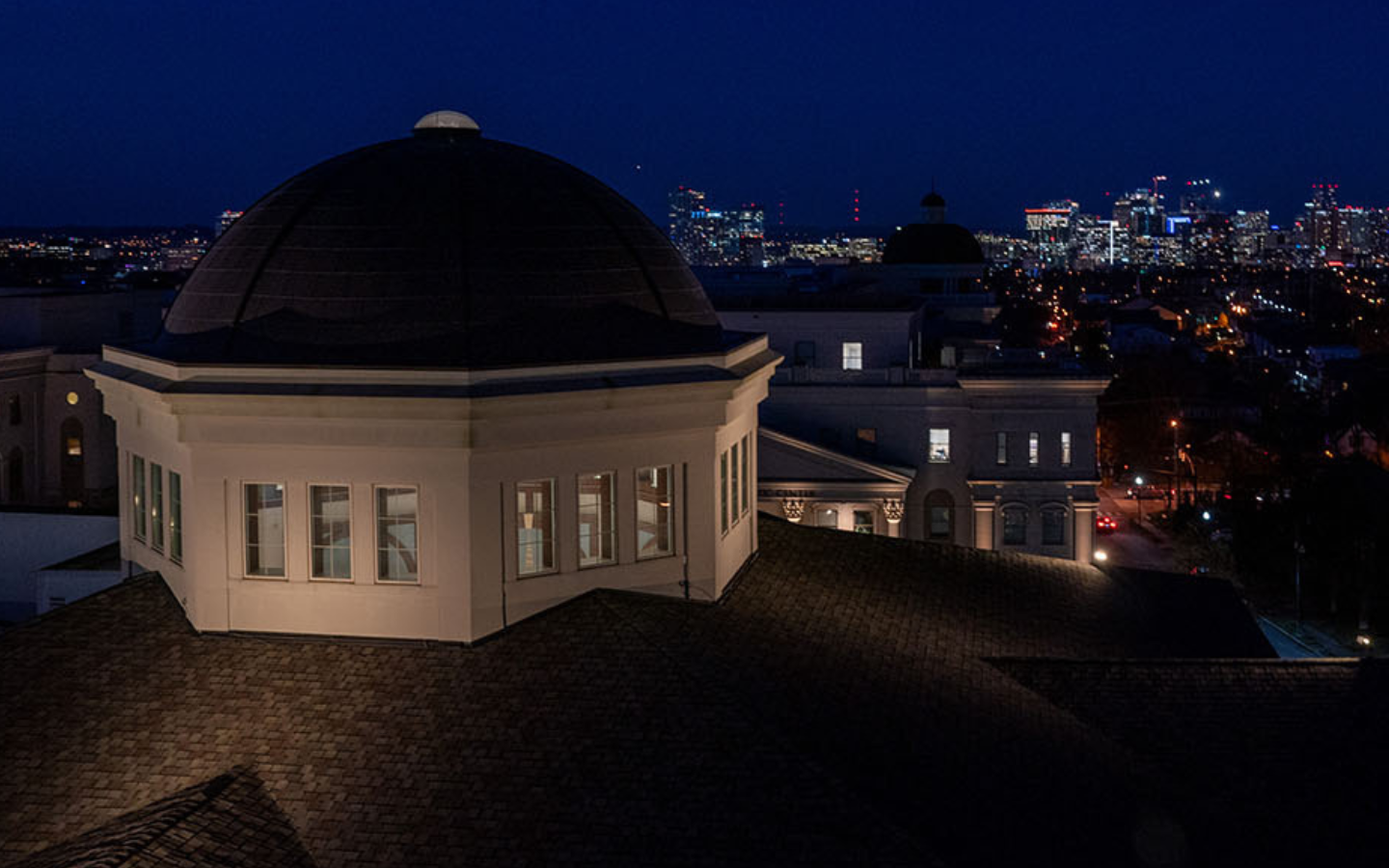 A view of Nashville from Belmont University.