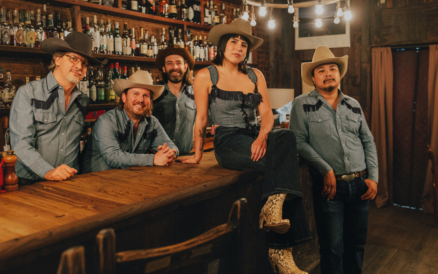 Ramona and the Holy Smokes in a bar.