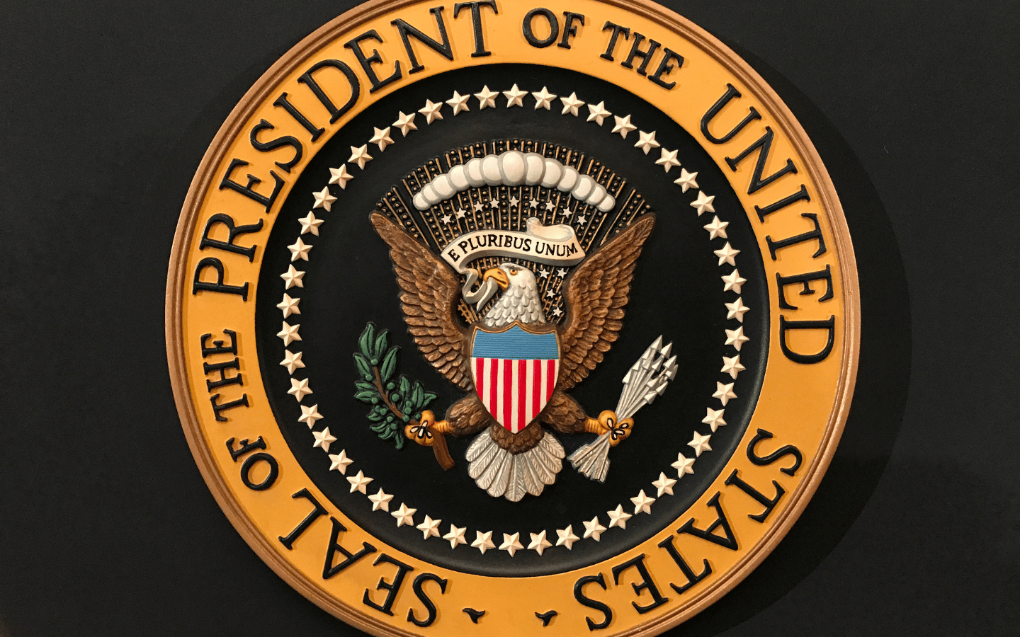 The seal of the President of the United States.