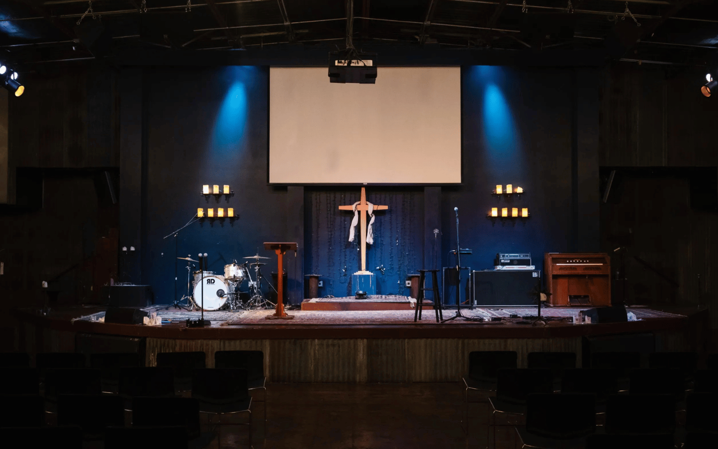 The stage at UBC Waco.
