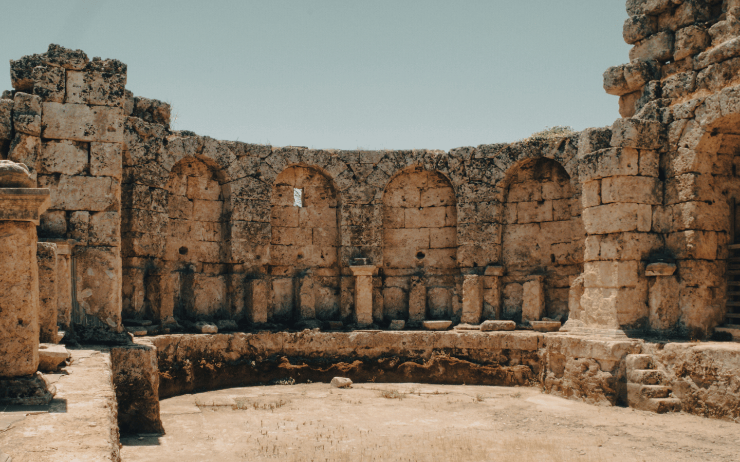 Ruins of an ancient city.