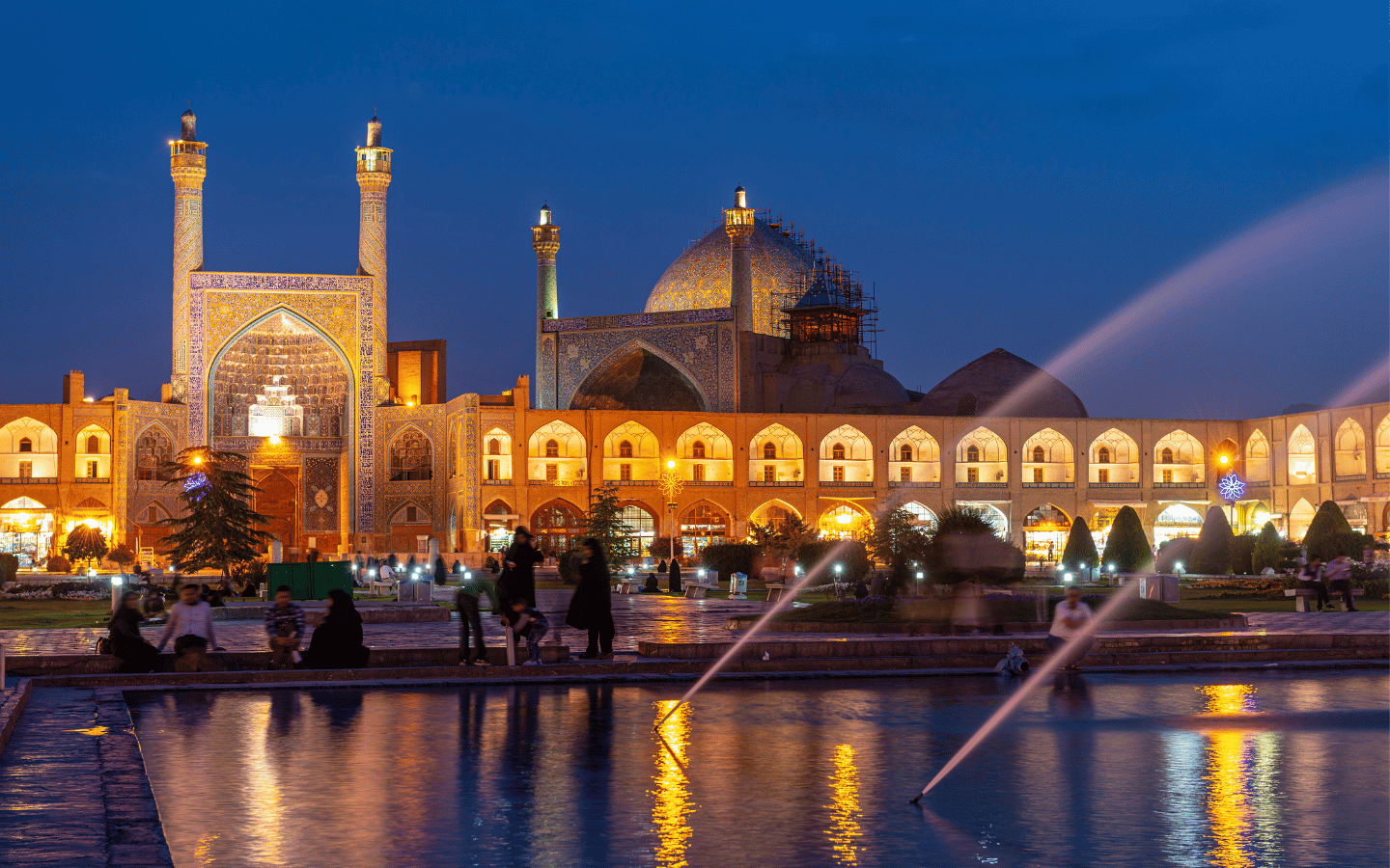 A view of Isfahan, Iran from the river.