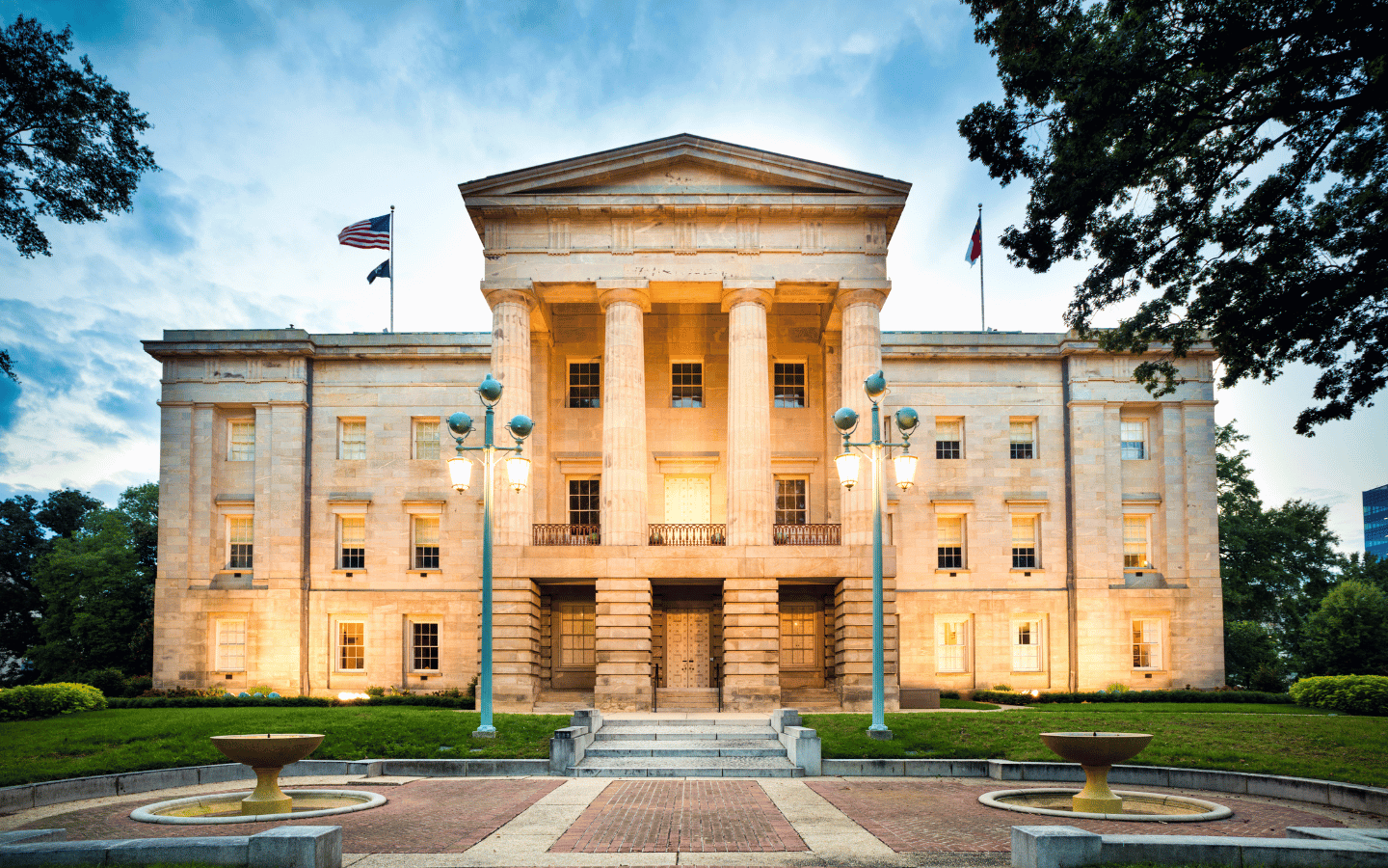 The North Carolina State Capitol in Raleigh.